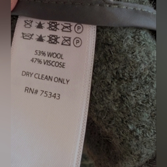 Tahari Wool Blend Open Front Coat Size Small NEW - Picture 7 of 7